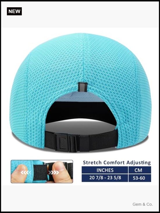 Women\'s Race Day Running Cap Performance Mesh Hat Reflective Safety Lightweight main image 7